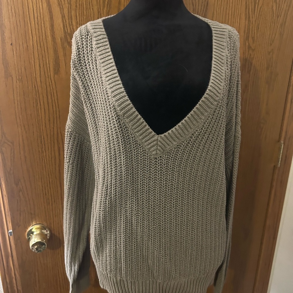 Love PINK Forenza Taupe Knit Sweater